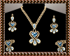 Blue Diamond Jewelry Set