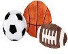 plush sports pillows