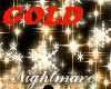 L- GOLD SNOWFLAKE/GOLD