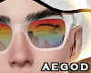 Ⱥ" Rainbow Glasses
