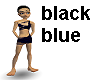 the black blue Top Skirt