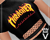 Thrasher Crop Black