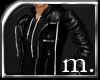 =M=::Leather Hoody