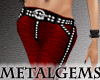 CEM Red Leather Pants