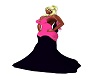 pinkblack gown