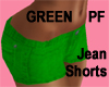 c] GREEN Jean Shorts