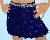 Blue glitter skirt