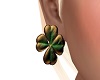 *Gilded Shamrock Studs*