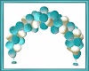 TEAL BALLOON ARCH