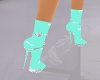 Teal Butterfly Boots