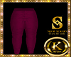 Wine formal pants