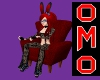 oMo Red Chair Cuddles