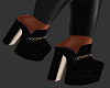 Black  Leather Heels