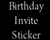 Sweets Birthday Invite