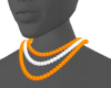 Orange @ White Necklaces