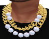 Gold/Pearl Necklace (M)