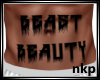 Beast/Beauty Front tatt