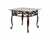 wood & marble end table 