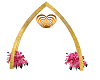 gold wedding Arch