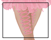 Leg corset-pink./silver