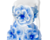 (PR) Flower Dress Blue