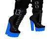 Strapped Boots Blue