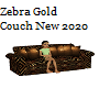 Zebra Gold Couch New