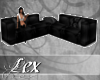 LEX couch corner black