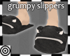 *m Grumpy Black Slippers