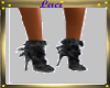 ~L~Cute black grey boots