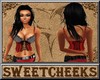 #Red Lace Top