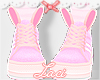 ﾟ✧ pink bunny shoes