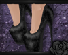 Black lace heels *B*