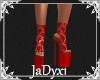 Lace Boots - Red