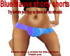 Blue/Mauve shorty shorts