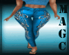 Blue bling music jeans
