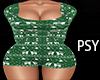 X Green Xmas PJ Fit W