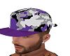 purple camo cap