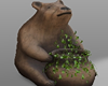 Wooden Bear Ivy Planter