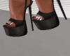 Black Satin Heels