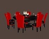 Red & Blk Dinner Table