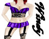 Gothic purple lingerie