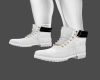 GR~ White Leather Boots