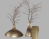 Gold Vases with Lights