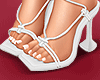 🤍 White Strappy Heels