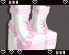 ♚White Pink Boots♚