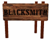 Wooden Blacksmith Sign
