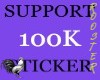 Support 100K Sticker