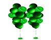 Green shiny baloons