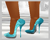 blue heels w/gray bottom